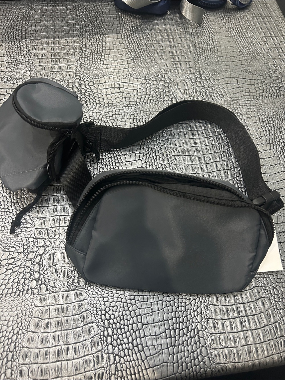 Grey Belt or Crossbody Bag